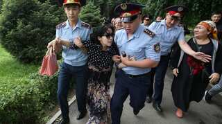 Kazakh activists call for more protests over presidential vote