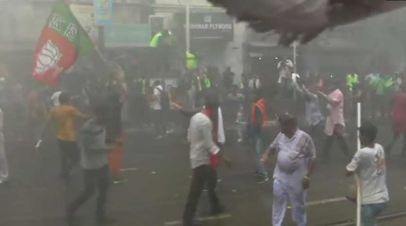West Bengal: Clashes erupt between BJP workers, police in Kolkata