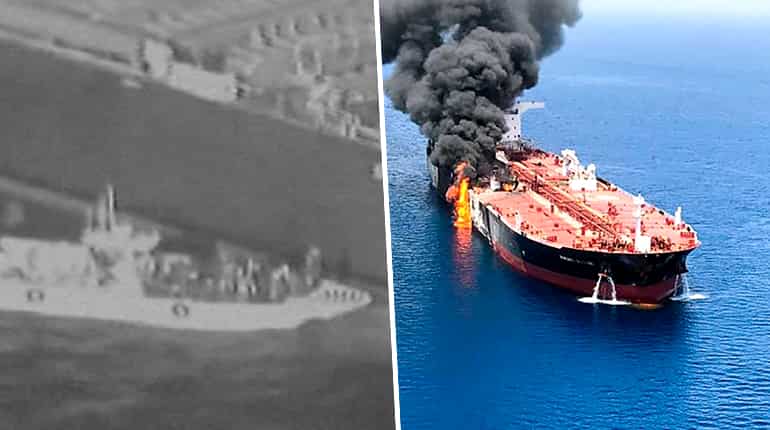 US releases video it says shows Iran's military recovering tanker mine