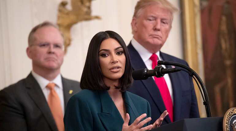Kim Kardashian joins Trump to promote 'second chance' hiring for ex-inmates