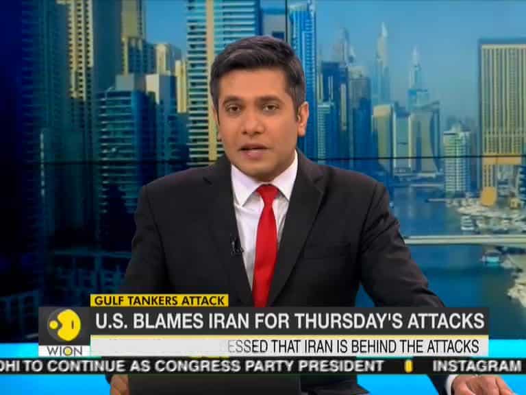 U.S. blames Iran for tanker attacks in Gulf of Oman