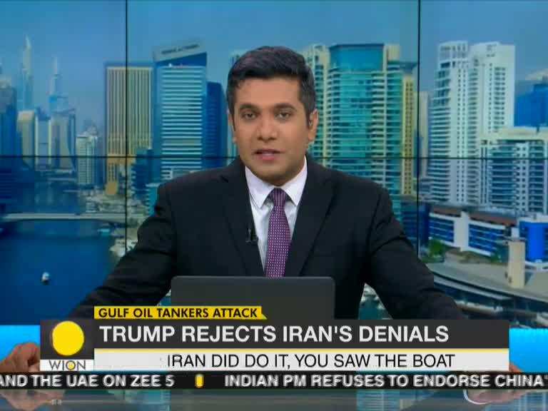 U.S president blames Iran for tanker attack