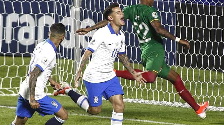 Philippe Coutinho helps Brazil forget Neymar in winning Copa America start Philippe Coutinho helps Brazil forget Neymar in winning Copa America start