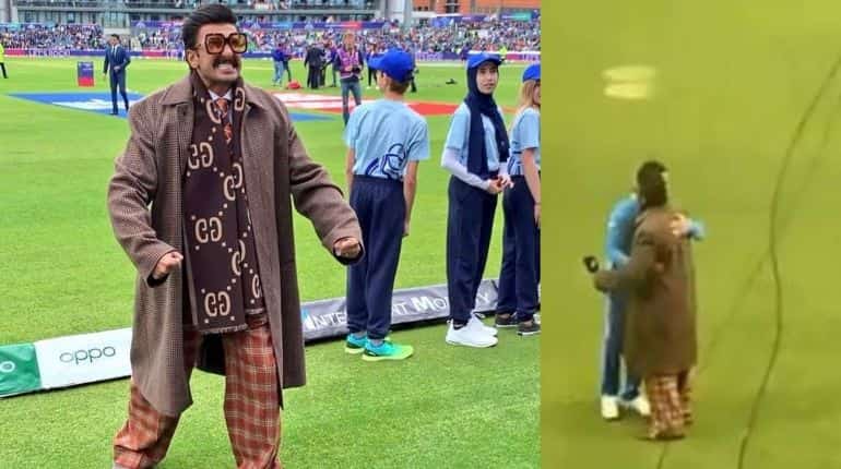 Ranveer Singh hugged Virat Kohli after India's win against Pakistan and Twitter can't stop gushing