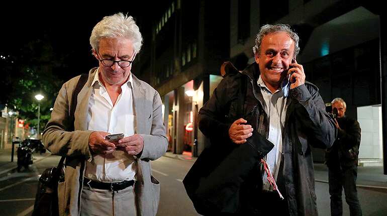 Michel Platini released, says he is 'at peace'
