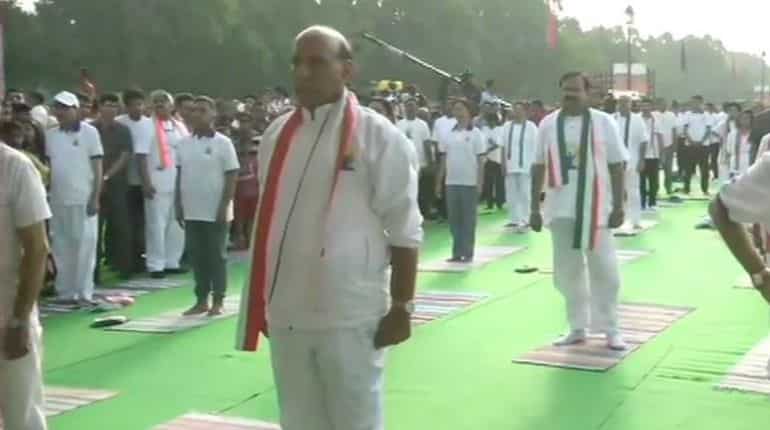 PM Modi helped get yoga international recognition: Defence Minister Rajnath Singh