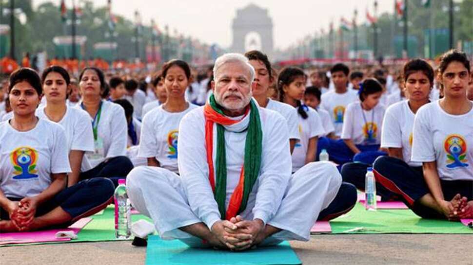 Amit Shah credits PM Narendra Modi for taking yoga to the world