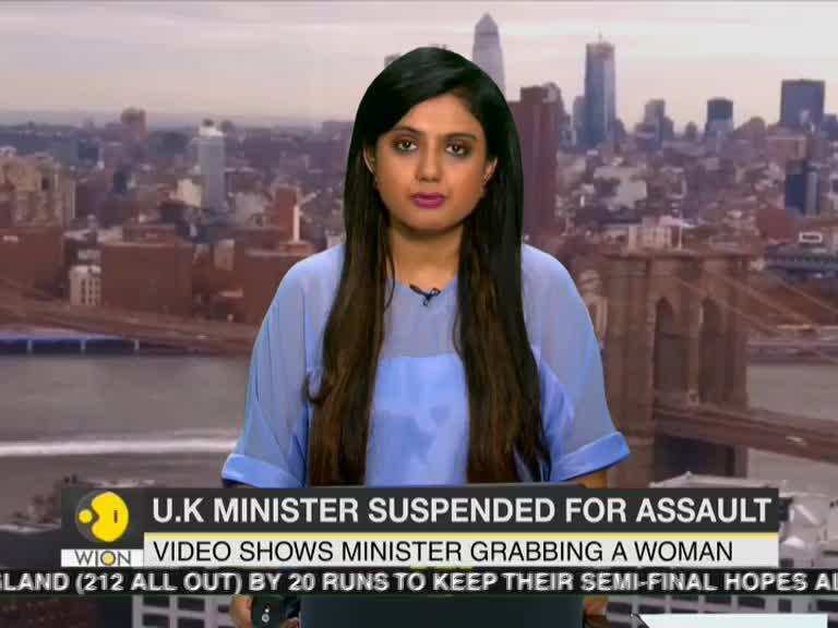 U.K Finance Minister Suspended For Assault, Video Shows Minister Grabbing Woman's Neck