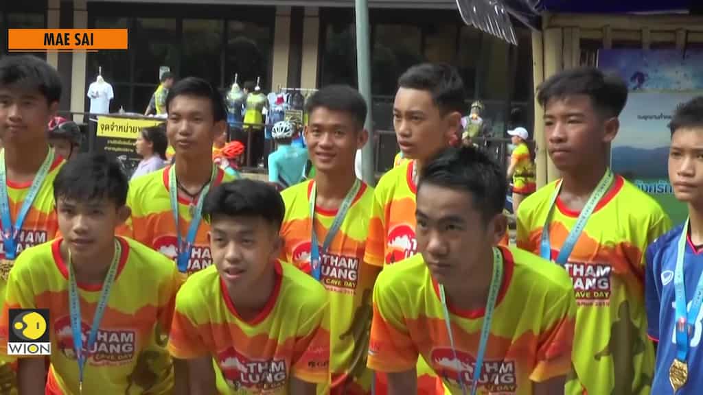 Thousands mark anniversary of Thai cave rescue