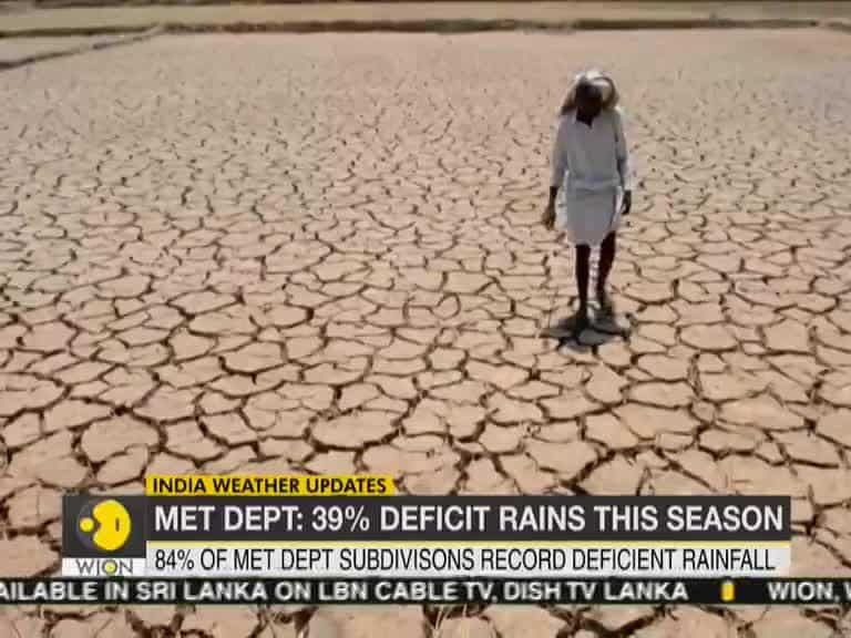 MET Dept: 39 per cent deficit rains this season in India
