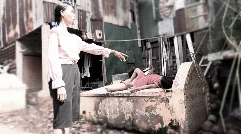 Living with the dead: Urban poor take over Cambodian cemetery