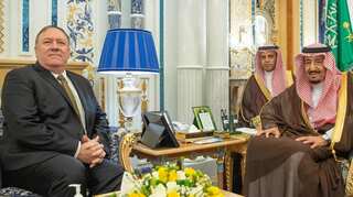 Need to promote maritime security in Strait of Hormuz, says Pompeo after meeting Saudi King Salman