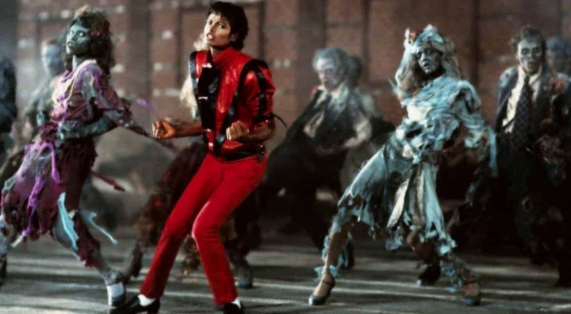 Michael Jackson in a still from 'Thriller'