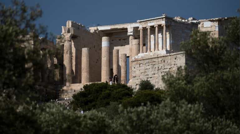 Exposed archaeological sites