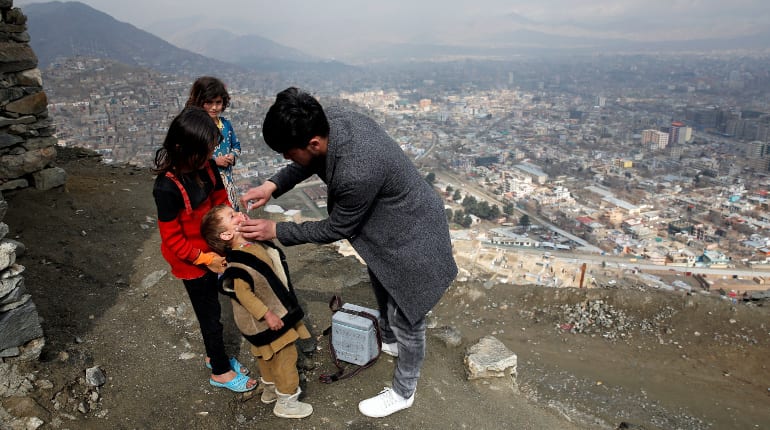 Afghanistan working to stem polio rise amid violence, pandemic