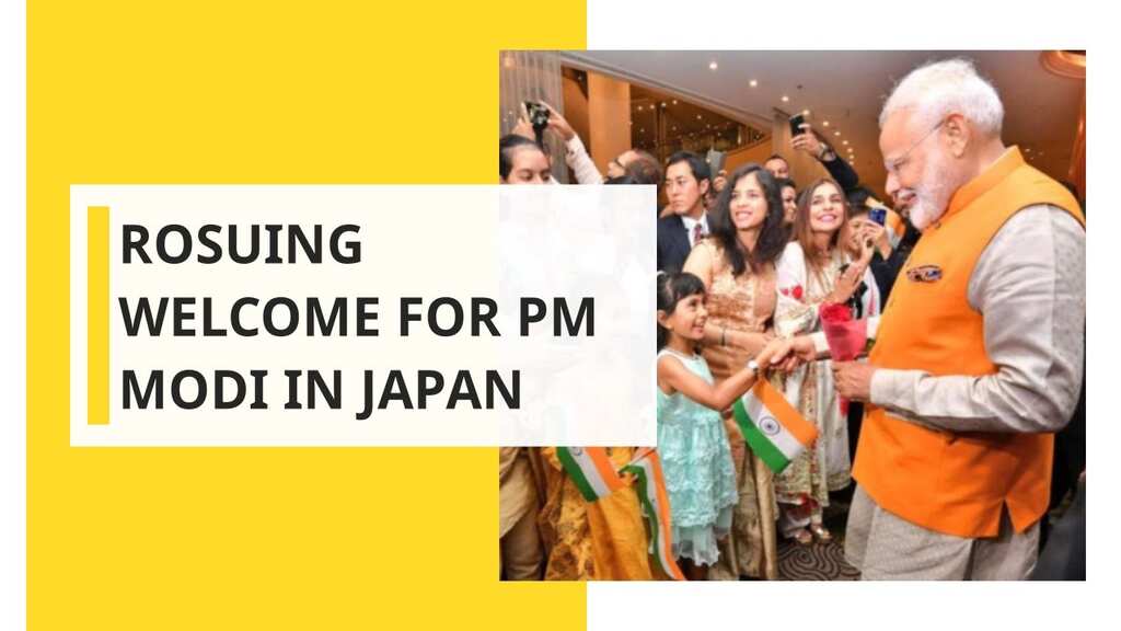 Indian community welcomes PM Modi in Osaka