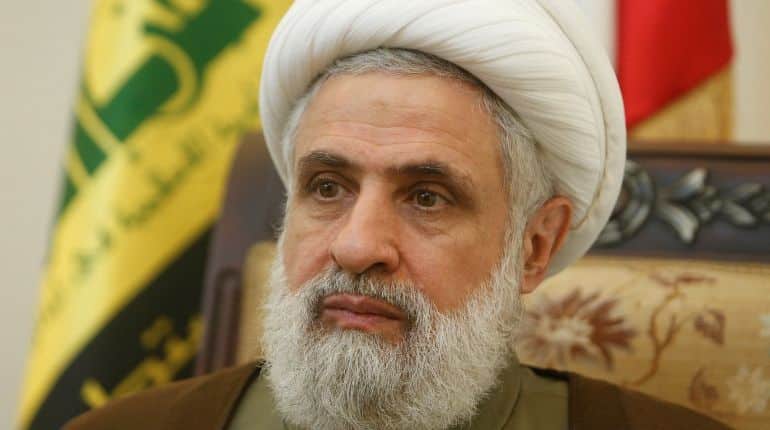 Hezbollah deputy leader supports Lebanon ceasefire efforts; omits mention of Gaza truce as precondition