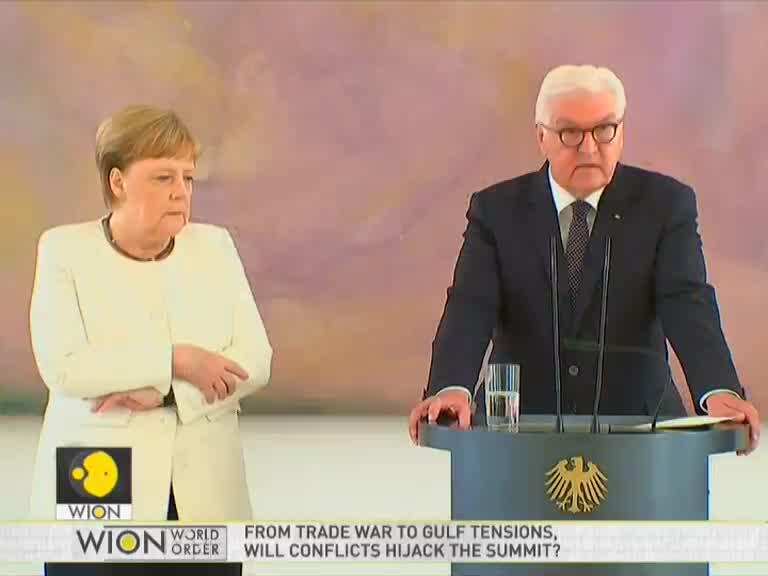 Germany's Angela Merkel seen shaking again in Berlin
