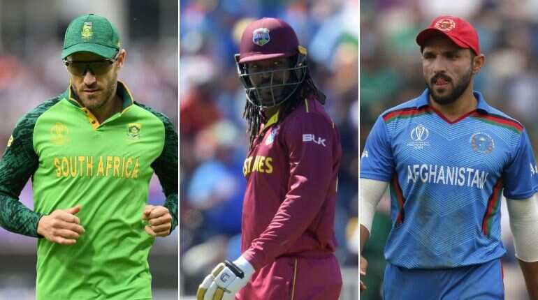 South Africa, Afghanistan and West Indies out