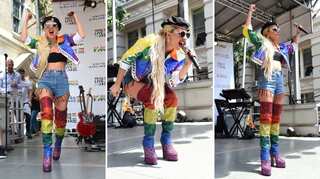 Lady Gaga fires up LGBTQ rally for Stonewall anniversary