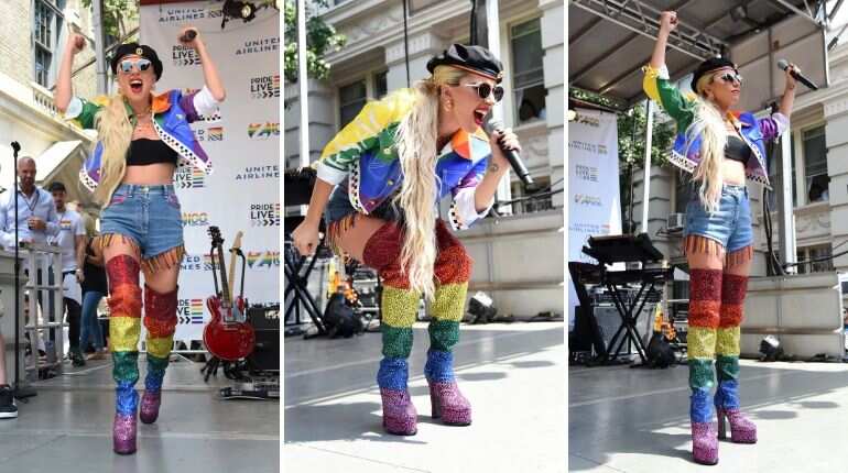 Lady Gaga fires up LGBTQ rally for Stonewall anniversary