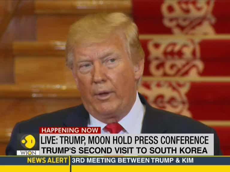 Donald Trump and Moon Jae-in hold press conference