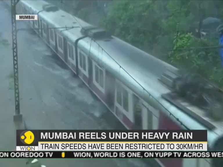 Rains continue to lash Mumbai; Local train network affected