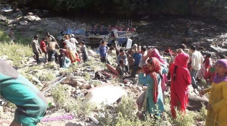 J&K: 35 dead, 17 injured as overloaded minibus falls into gorge