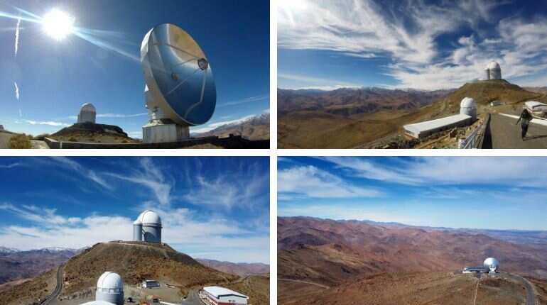Dozens of telescopes