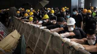 Violent clashes as Hong Kong marks China handover anniversary
