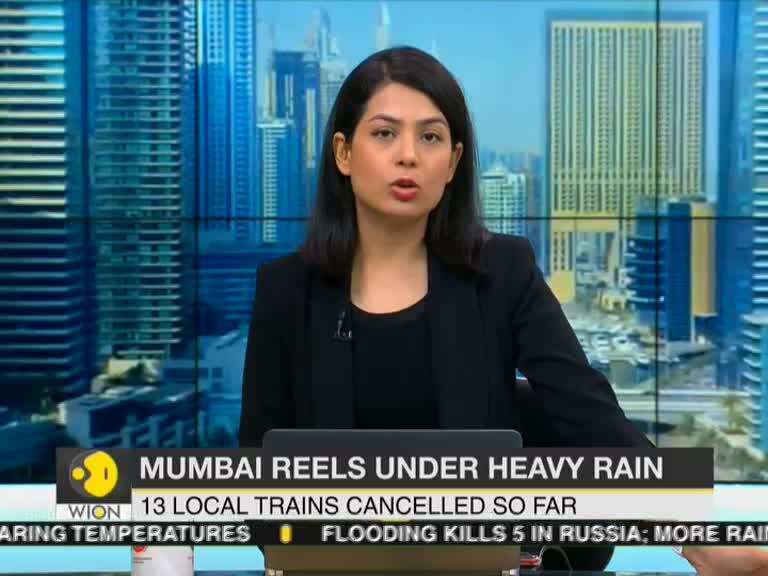 Mumbai Reels Under Heavy Rain, Local Train Network Affected