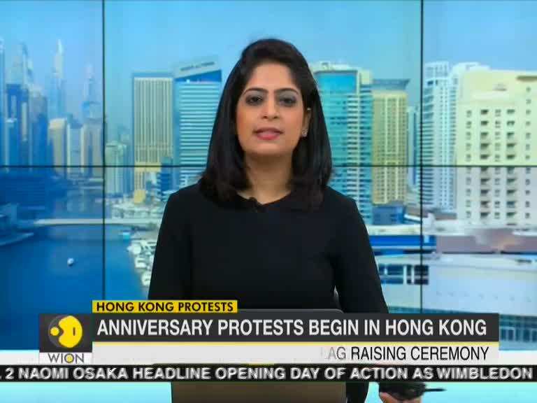 Anniversary Protests begin in Hong Kong
