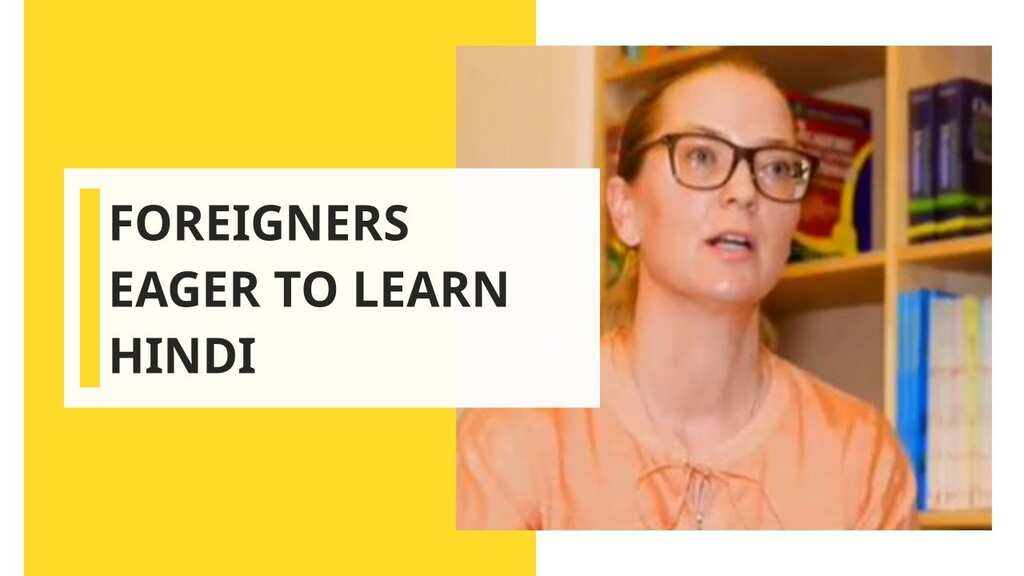 Foreigners eager to learn Hindi