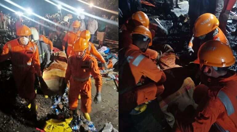 Maharashtra: NCP workers stage protest over Tiware Dam Breach, demand FIR against 'crabs'