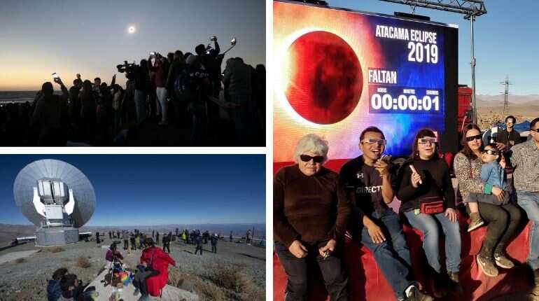 Breathtaking view of solar eclipse