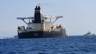 Captain of Iranian tanker seized in Gibraltar accuses Royal Marines of 'brute force'