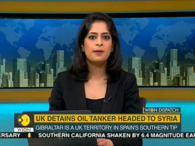 UK detains Iranian oil tanker headed to Syria