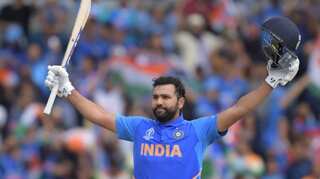 India's Rohit Sharma hits record fifth century at a single World Cup