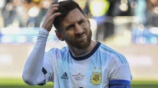 Argentina's Lionel Messi receives second red card of his career