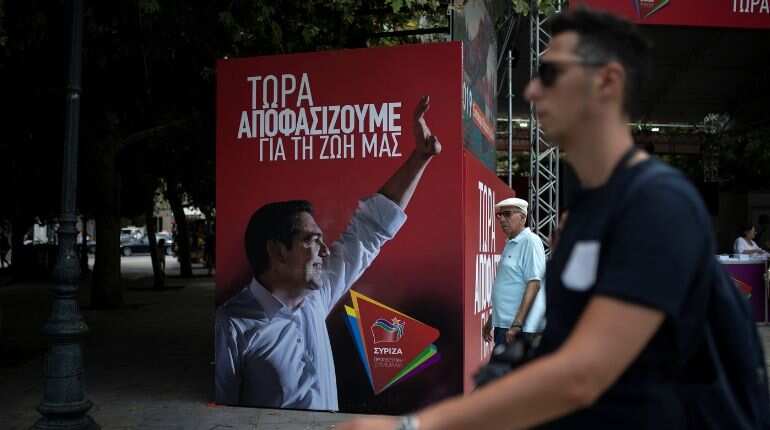 Greece's opposition conservatives on track to return to power by a landslide
