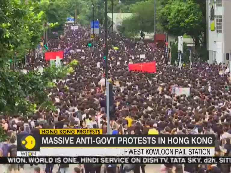 Fresh protests underway in streets of Hong Kong