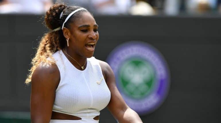 Serena Williams fined $10,000 for damaging Wimbledon court Serena Williams fined $10,000 for damaging Wimbledon court