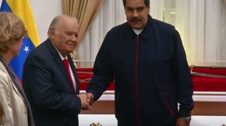 Nicolas Maduro meets European Union's special envoy ahead of opposition talks
