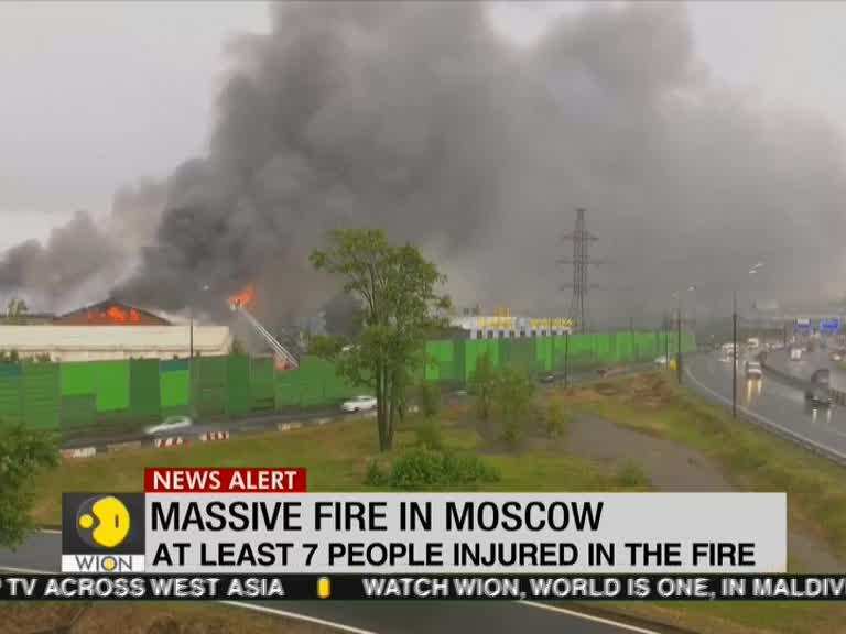 Large Fire Breaks Out At Power Station Near Moscow