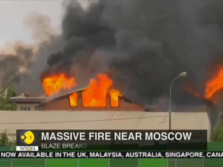 Russia fire: Huge blaze erupts near Moscow, 11 people killed