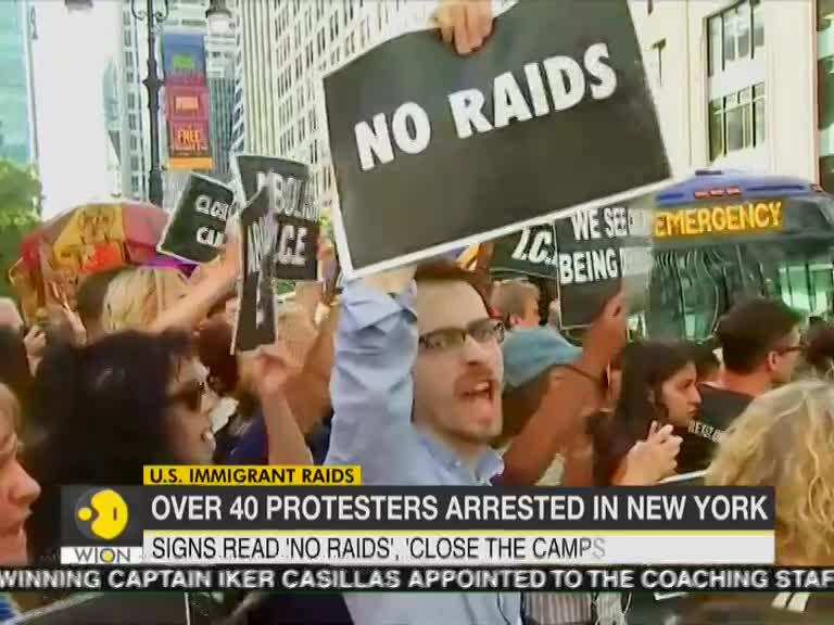 US Immigrant Raids: Over 40 protesters arrested in New York