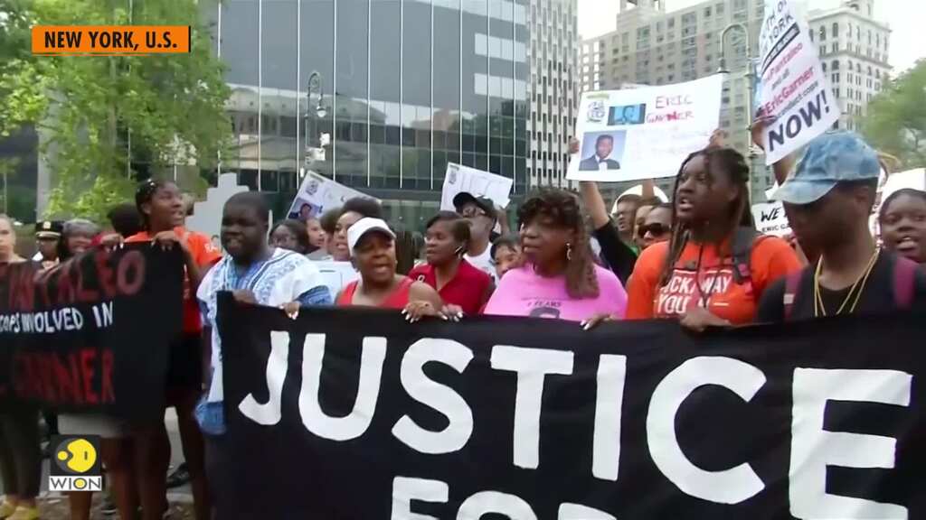Protests in New York on 5th anniversary of death of Eric Garner