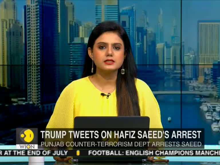Trump tweets on Hafiz Saeed's arrest