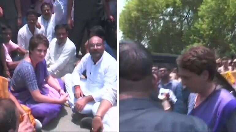 Uttar Pradesh: Priyanka Gandhi detained on her way to meet families of July 17 firing victims