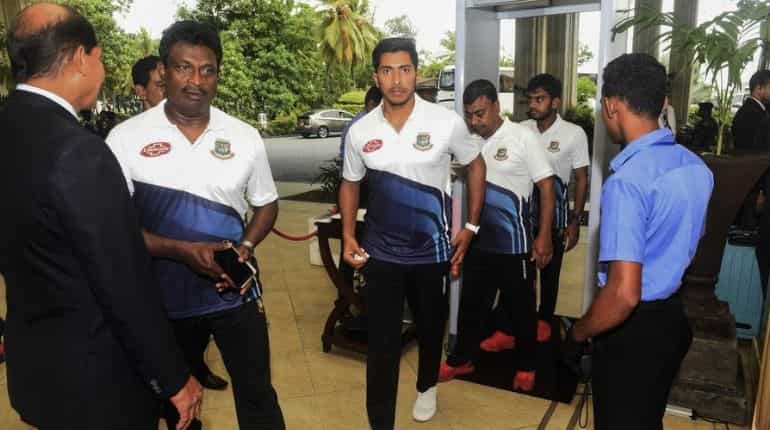 Bangladesh cricketers arrive in Sri Lanka under high security Bangladesh cricketers arrive in Sri Lanka under high security